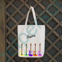 Personalised Guitar Tote Bag