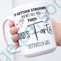 “If Getting Stronger doesn’t Kill us” Ceramic Mug