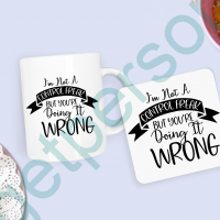 “I’m not a Control Freak” Mug & Coaster Set