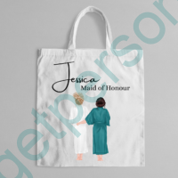 Personalised Bridal Party Tote Bag