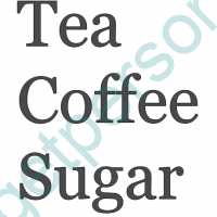 Tea, Coffee & Sugar Decal Storage Pack