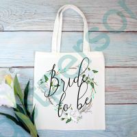 “White Rose Bride to be” Tote Bag