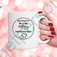 Personalised Happily Ever After Ceramic Mug