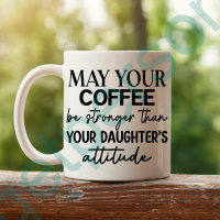 “May your Coffee be Stronger” Ceramic Mug