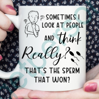 “Sometimes I look at People” Ceramic Mug