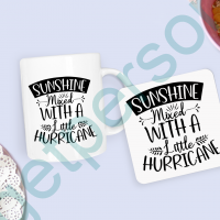 “Sunshine Mood” Mug & Coaster Set